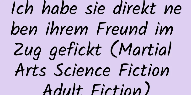 Ich habe sie direkt neben ihrem Freund im Zug gefickt (Martial Arts Science Fiction Adult Fiction)