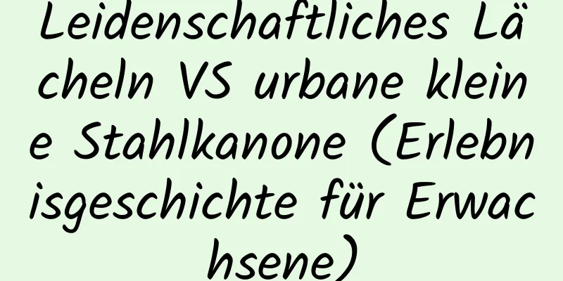 Leidenschaftliches Lächeln VS urbane kleine Stahlkanone (Erlebnisgeschichte für Erwachsene)