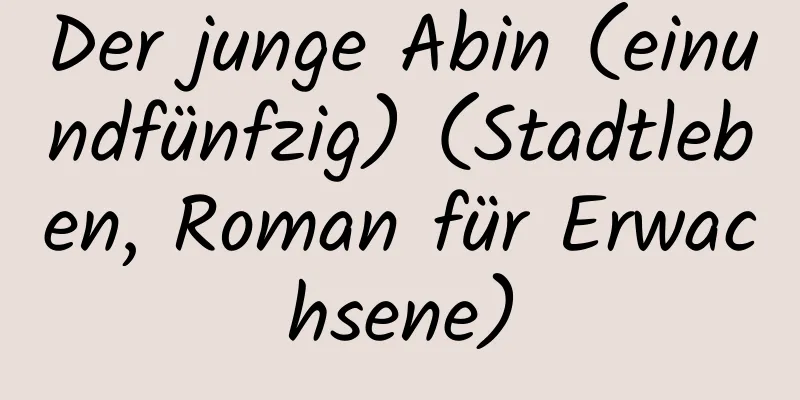 Der junge Abin (einundfünfzig) (Stadtleben, Roman für Erwachsene)