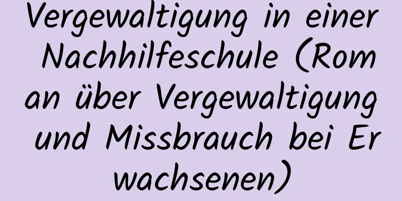 Vergewaltigung in einer Nachhilfeschule (Roman über Vergewaltigung und Missbrauch bei Erwachsenen)