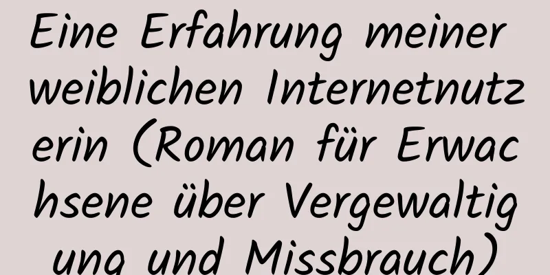 Eine Erfahrung meiner weiblichen Internetnutzerin (Roman für Erwachsene über Vergewaltigung und Missbrauch)