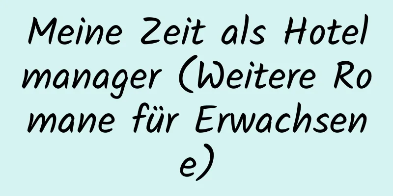 Meine Zeit als Hotelmanager (Weitere Romane für Erwachsene)