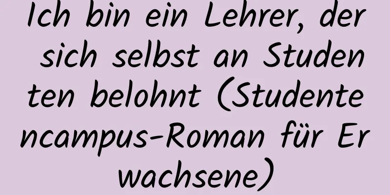 Ich bin ein Lehrer, der sich selbst an Studenten belohnt (Studentencampus-Roman für Erwachsene)