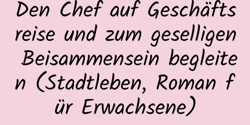 Den Chef auf Geschäftsreise und zum geselligen Beisammensein begleiten (Stadtleben, Roman für Erwachsene)