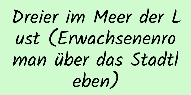 Dreier im Meer der Lust (Erwachsenenroman über das Stadtleben)