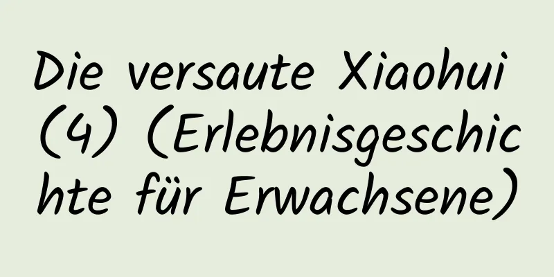 Die versaute Xiaohui (4) (Erlebnisgeschichte für Erwachsene)