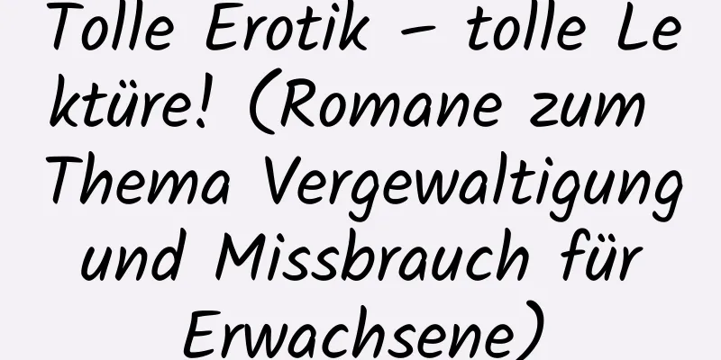 Tolle Erotik – tolle Lektüre! (Romane zum Thema Vergewaltigung und Missbrauch für Erwachsene)