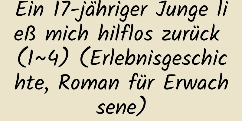 Ein 17-jähriger Junge ließ mich hilflos zurück (1~4) (Erlebnisgeschichte, Roman für Erwachsene)