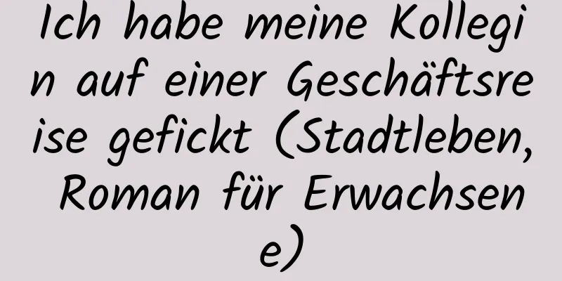 Ich habe meine Kollegin auf einer Geschäftsreise gefickt (Stadtleben, Roman für Erwachsene)