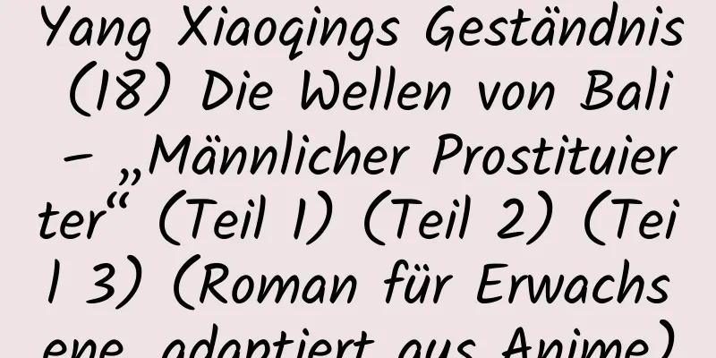 Yang Xiaoqings Geständnis (18) Die Wellen von Bali – „Männlicher Prostituierter“ (Teil 1) (Teil 2) (Teil 3) (Roman für Erwachsene, adaptiert aus Anime)