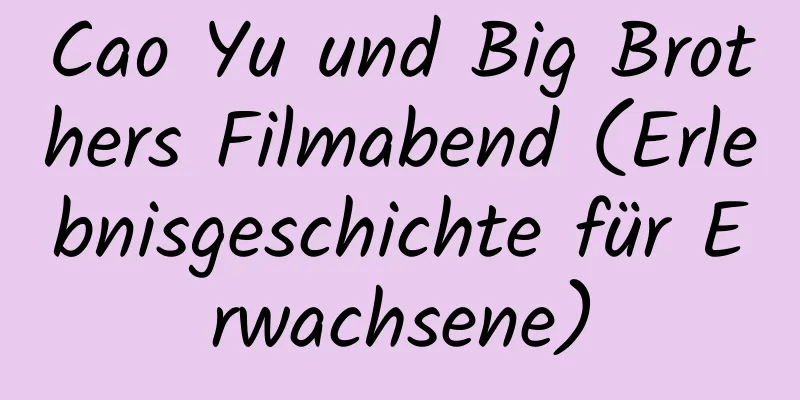 Cao Yu und Big Brothers Filmabend (Erlebnisgeschichte für Erwachsene)