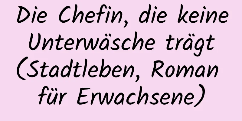 Die Chefin, die keine Unterwäsche trägt (Stadtleben, Roman für Erwachsene)