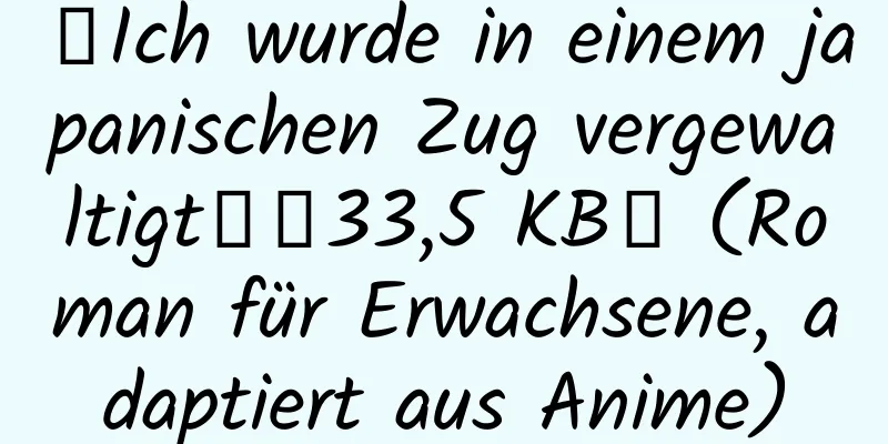 【Ich wurde in einem japanischen Zug vergewaltigt】【33,5 KB】 (Roman für Erwachsene, adaptiert aus Anime)