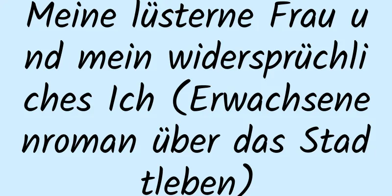 Meine lüsterne Frau und mein widersprüchliches Ich (Erwachsenenroman über das Stadtleben)