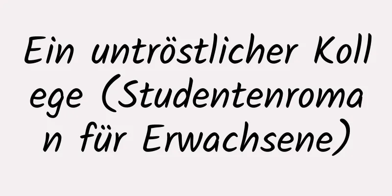 Ein untröstlicher Kollege (Studentenroman für Erwachsene)