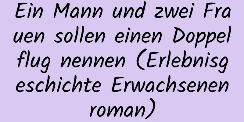 Ein Mann und zwei Frauen sollen einen Doppelflug nennen (Erlebnisgeschichte Erwachsenenroman)