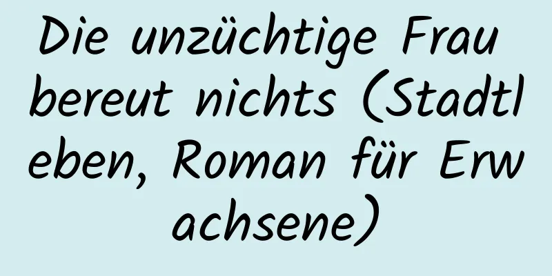 Die unzüchtige Frau bereut nichts (Stadtleben, Roman für Erwachsene)