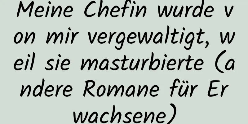 Meine Chefin wurde von mir vergewaltigt, weil sie masturbierte (andere Romane für Erwachsene)