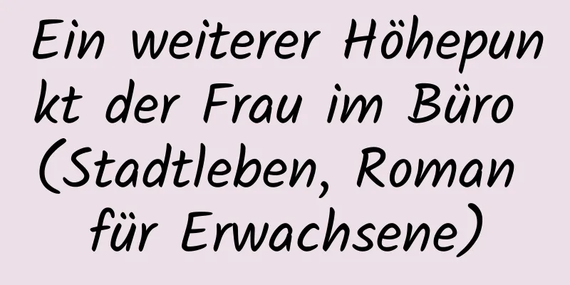 Ein weiterer Höhepunkt der Frau im Büro (Stadtleben, Roman für Erwachsene)