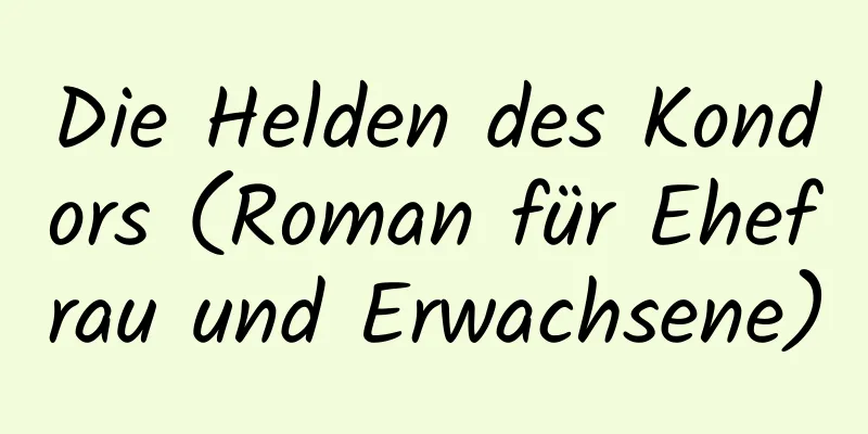 Die Helden des Kondors (Roman für Ehefrau und Erwachsene)