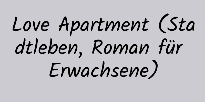 Love Apartment (Stadtleben, Roman für Erwachsene)