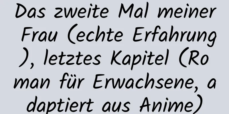 Das zweite Mal meiner Frau (echte Erfahrung), letztes Kapitel (Roman für Erwachsene, adaptiert aus Anime)