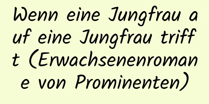 Wenn eine Jungfrau auf eine Jungfrau trifft (Erwachsenenromane von Prominenten)