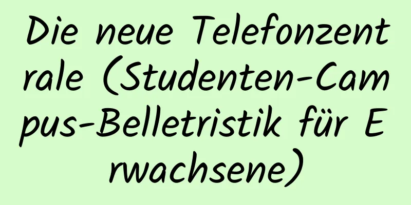 Die neue Telefonzentrale (Studenten-Campus-Belletristik für Erwachsene)