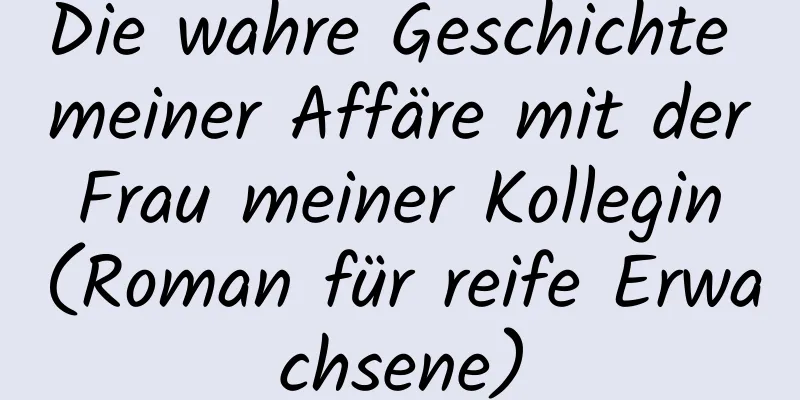 Die wahre Geschichte meiner Affäre mit der Frau meiner Kollegin (Roman für reife Erwachsene)