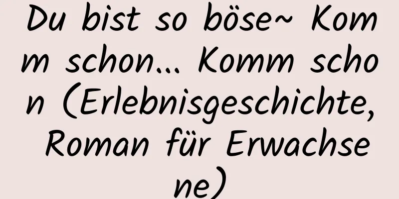 Du bist so böse~ Komm schon... Komm schon (Erlebnisgeschichte, Roman für Erwachsene)