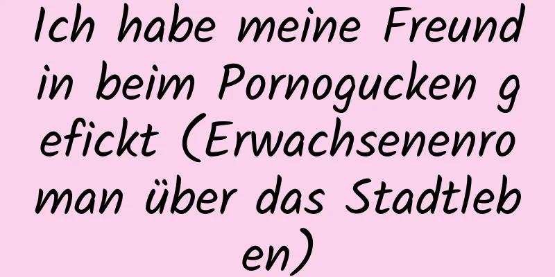 Ich habe meine Freundin beim Pornogucken gefickt (Erwachsenenroman über das Stadtleben)