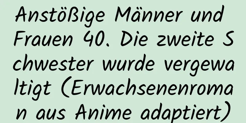 Anstößige Männer und Frauen 40. Die zweite Schwester wurde vergewaltigt (Erwachsenenroman aus Anime adaptiert)