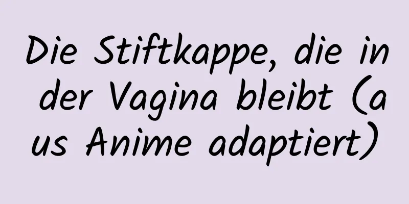 Die Stiftkappe, die in der Vagina bleibt (aus Anime adaptiert)