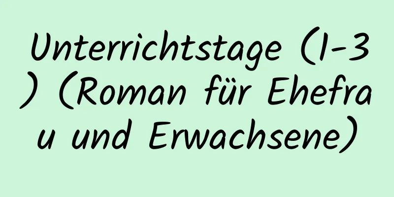 Unterrichtstage (1-3) (Roman für Ehefrau und Erwachsene)