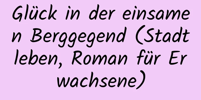 Glück in der einsamen Berggegend (Stadtleben, Roman für Erwachsene)