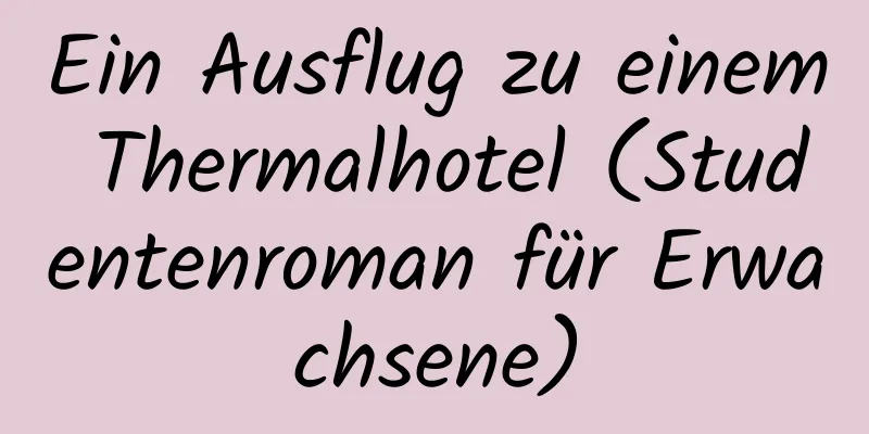 Ein Ausflug zu einem Thermalhotel (Studentenroman für Erwachsene)