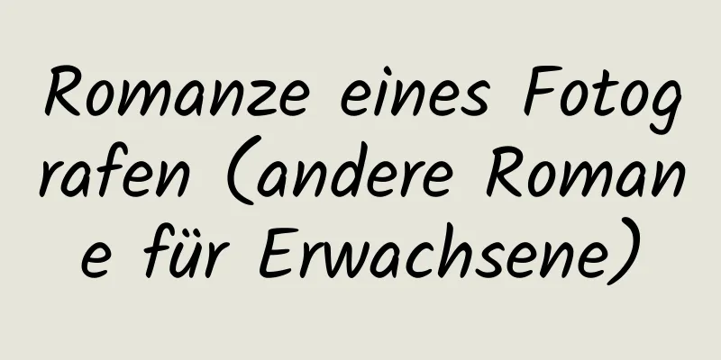 Romanze eines Fotografen (andere Romane für Erwachsene)