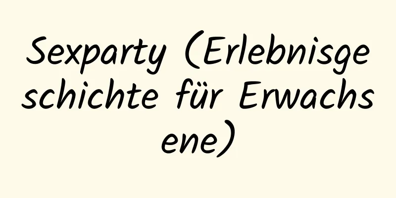 Sexparty (Erlebnisgeschichte für Erwachsene)