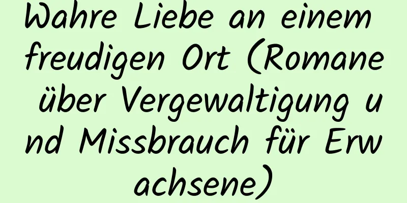 Wahre Liebe an einem freudigen Ort (Romane über Vergewaltigung und Missbrauch für Erwachsene)