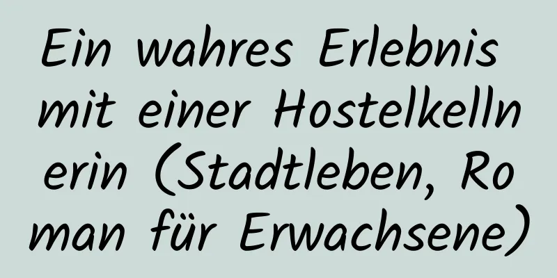 Ein wahres Erlebnis mit einer Hostelkellnerin (Stadtleben, Roman für Erwachsene)