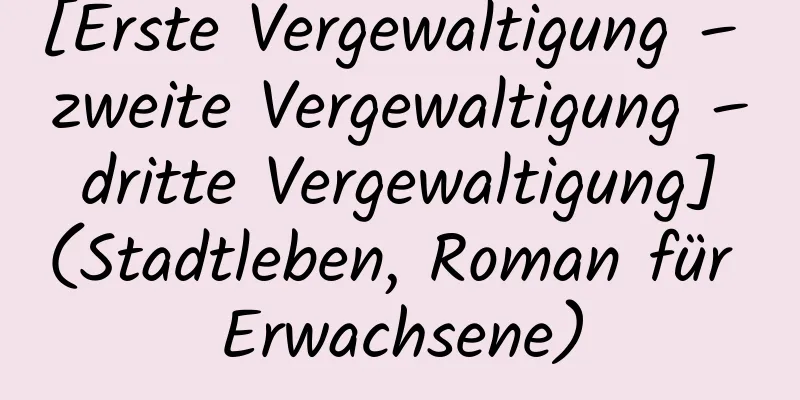 [Erste Vergewaltigung – zweite Vergewaltigung – dritte Vergewaltigung] (Stadtleben, Roman für Erwachsene)