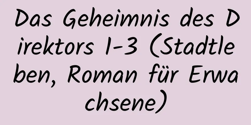 Das Geheimnis des Direktors 1-3 (Stadtleben, Roman für Erwachsene)