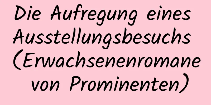 Die Aufregung eines Ausstellungsbesuchs (Erwachsenenromane von Prominenten)