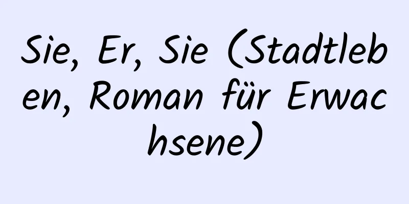 Sie, Er, Sie (Stadtleben, Roman für Erwachsene)