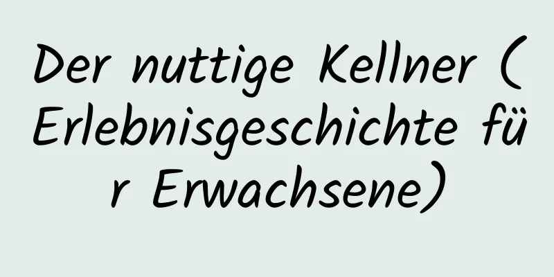 Der nuttige Kellner (Erlebnisgeschichte für Erwachsene)