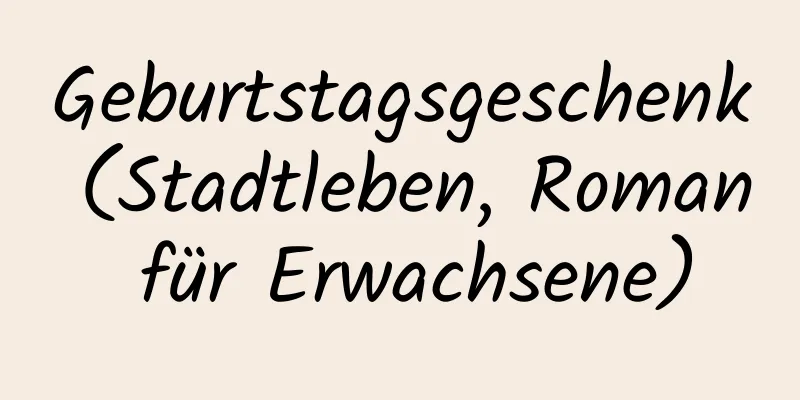 Geburtstagsgeschenk (Stadtleben, Roman für Erwachsene)