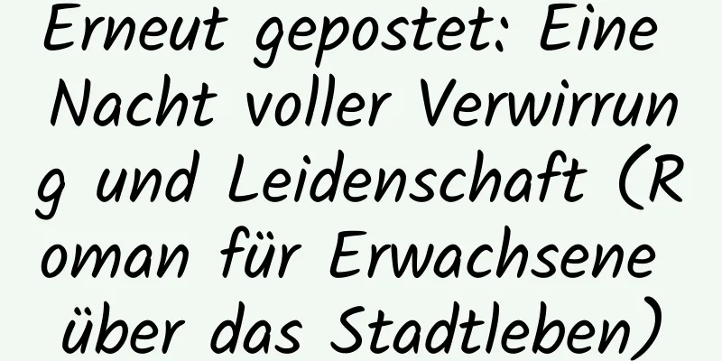 Erneut gepostet: Eine Nacht voller Verwirrung und Leidenschaft (Roman für Erwachsene über das Stadtleben)