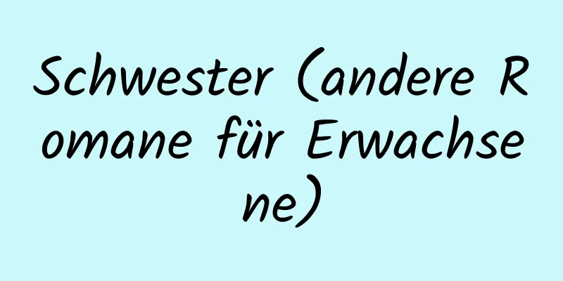 Schwester (andere Romane für Erwachsene)