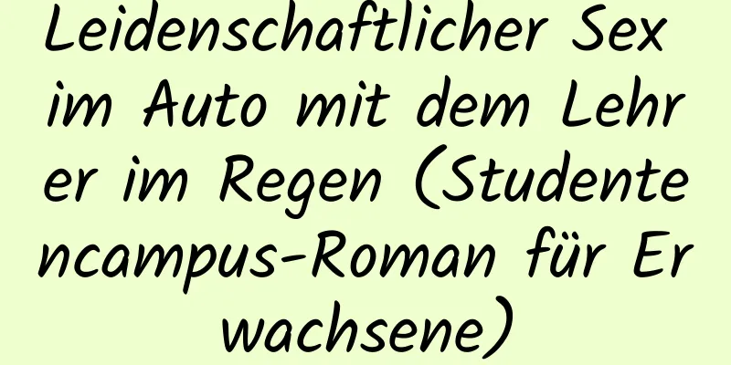 Leidenschaftlicher Sex im Auto mit dem Lehrer im Regen (Studentencampus-Roman für Erwachsene)