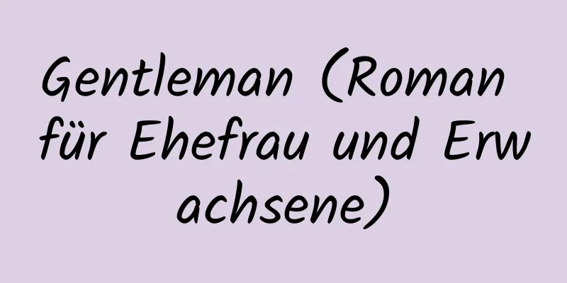 Gentleman (Roman für Ehefrau und Erwachsene)